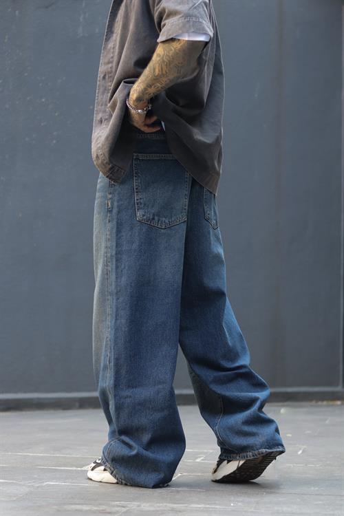 Kore baggy yıkamalı pantolon