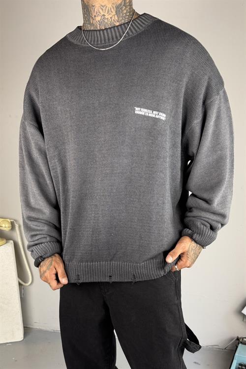 Kül Oversize Triko
