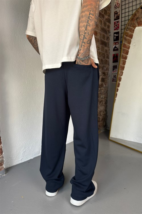 Lacivert Basic Baggy Eşofman