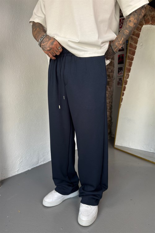Lacivert Basic Baggy Eşofman