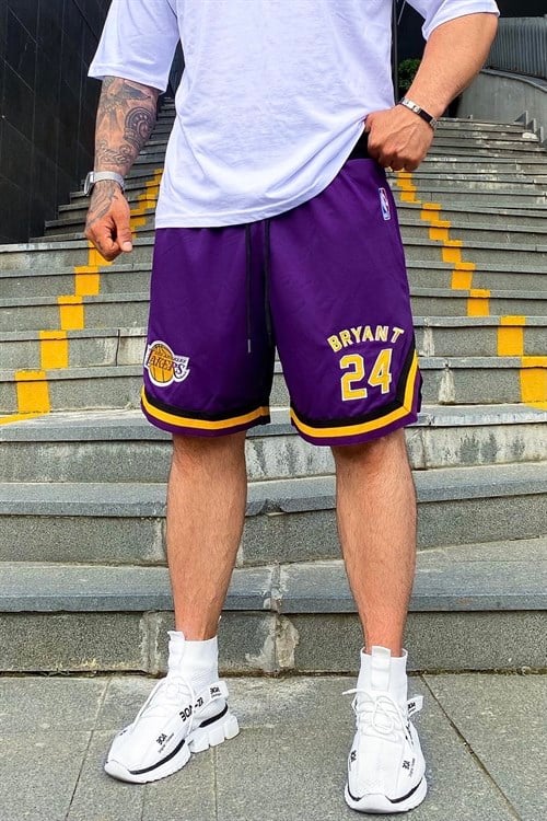 Lakers 24 mor bball şort
