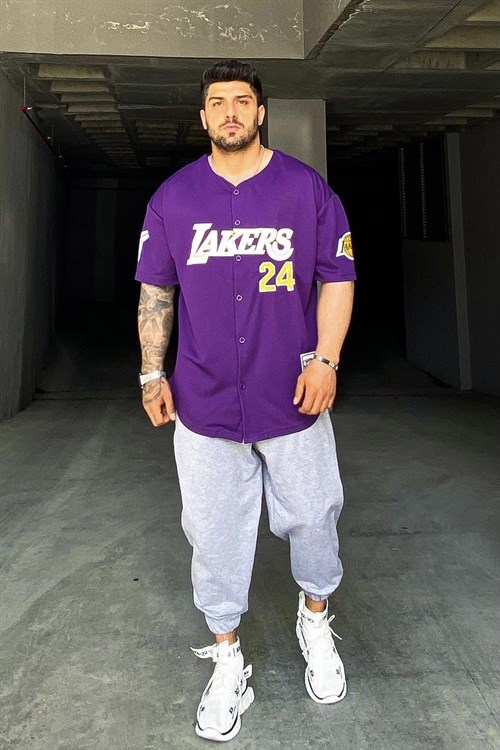 Lakers mor gömlek