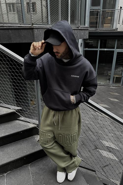 Legend oversize cropped hoodie