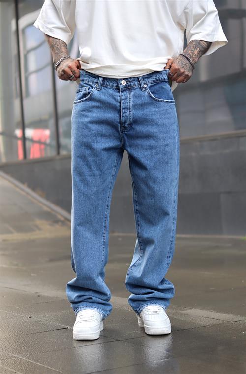 Mavi baggy pantolon