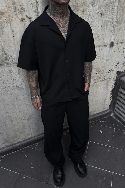 Micro gabardin oversize takım