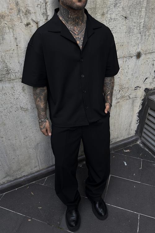 Micro gabardin oversize takım