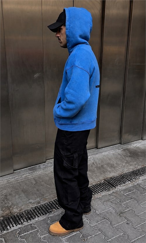 Midnight Oversize Zip Hoodie