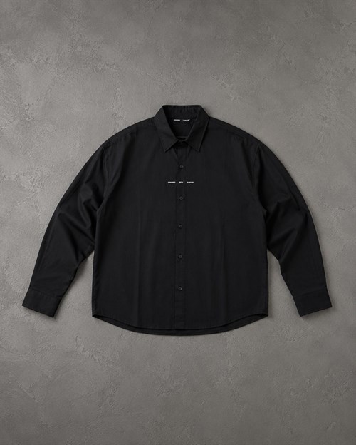 Minimal Baskı Oversize Gömlek