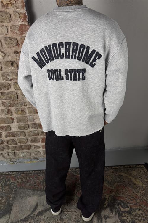 Monochrome Oversize Greymelange Sweatshirt