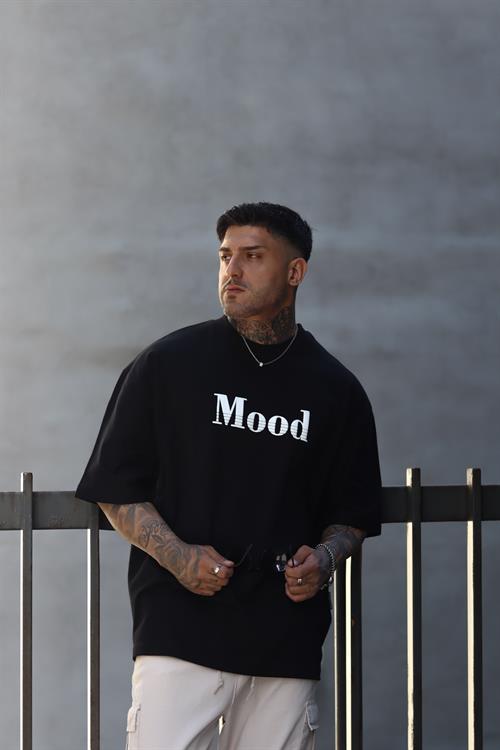 Mood siyah oversize tshirt