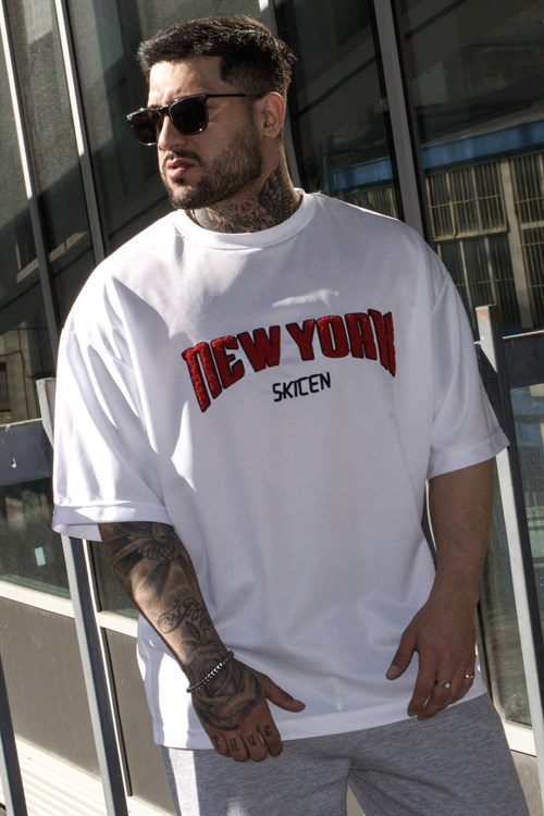 New york oversize beyaz forma