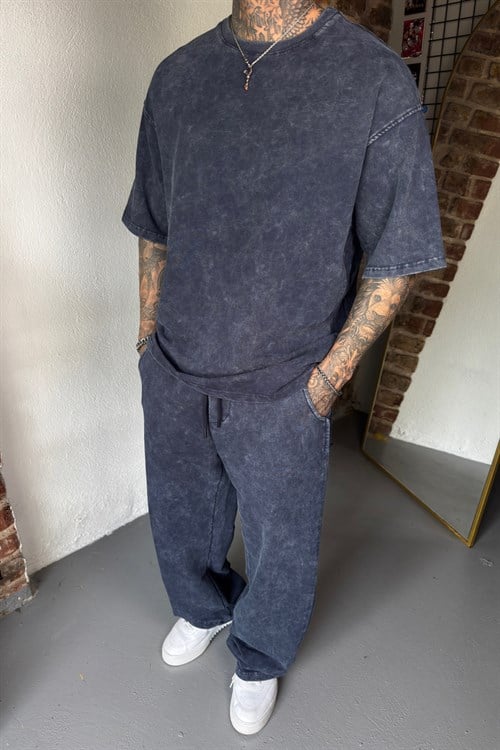 Ocean Blue Acid Wash Set