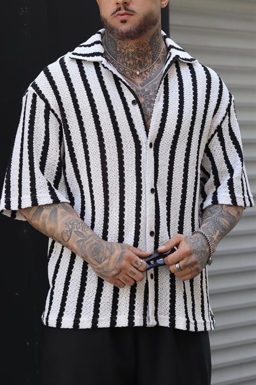 Örme oversize gömlek