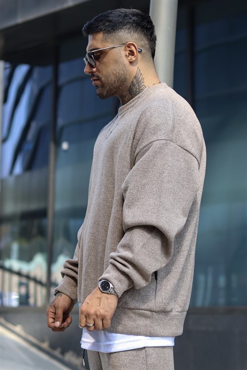 Oversize 2 iplik sweatshirt