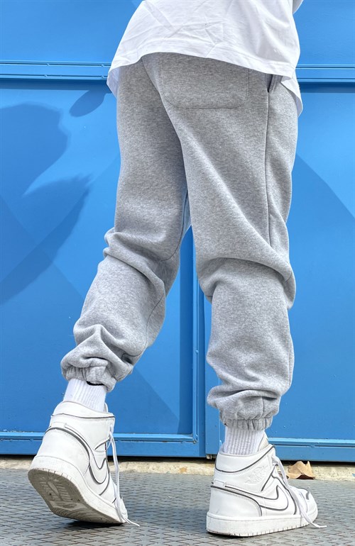 Oversize basic greymelange sweatpants