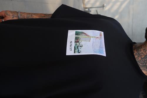 Oversize baskı detaylı tshirt