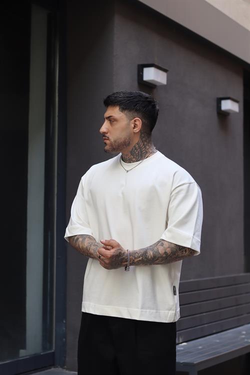 Oversize crop basic tshirt