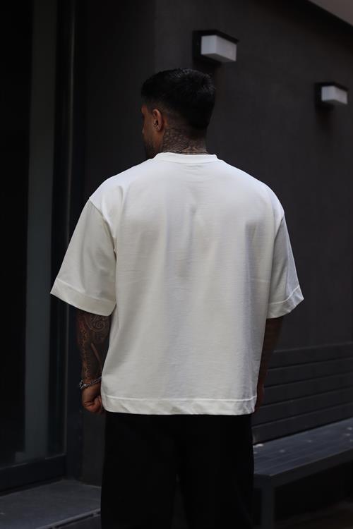 Oversize crop basic tshirt