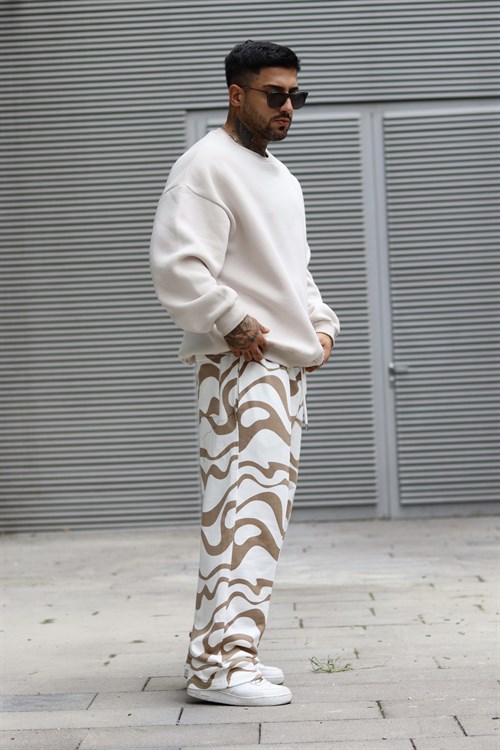 Oversize ekru sweatshirt