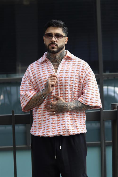 Oversize örme tshirt