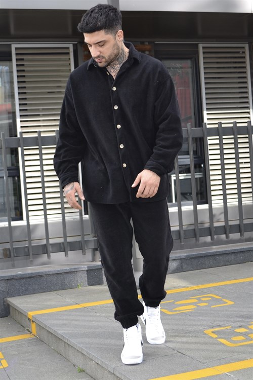 Oversize polar siyah takım