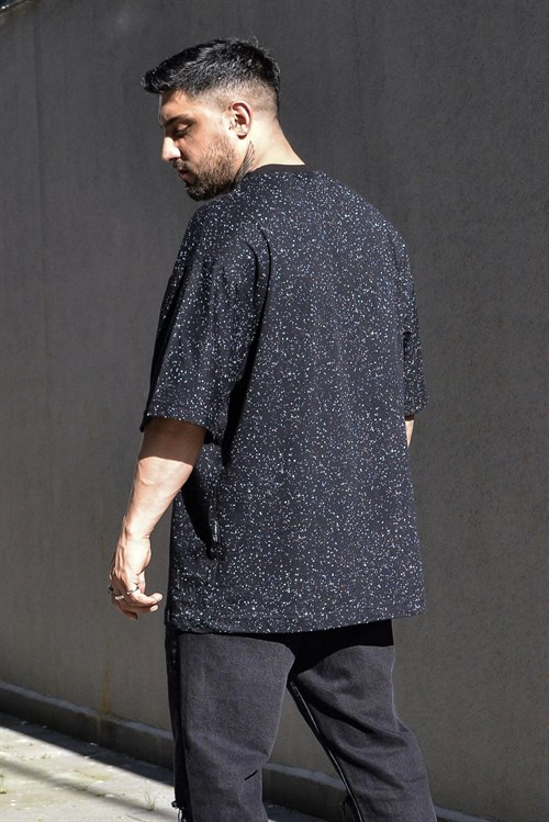 Oversize siyah gala t-shirt