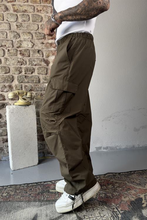 Paraşüt haki baggy pantolon