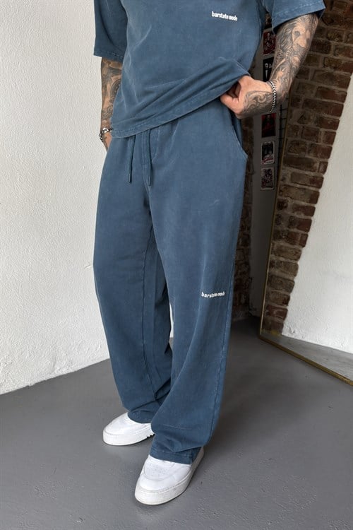 Petrol Blue Acid Wash Set