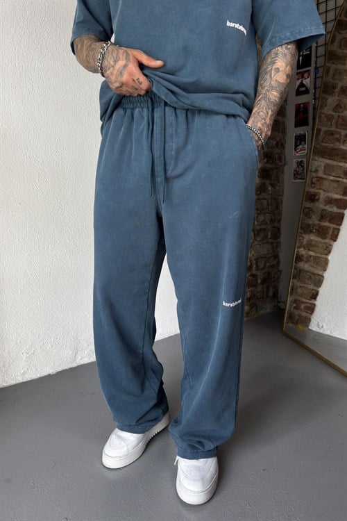 Petrol Blue Acid Wash Set