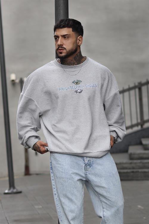 Philadelphia oversize bomber sweatshirt