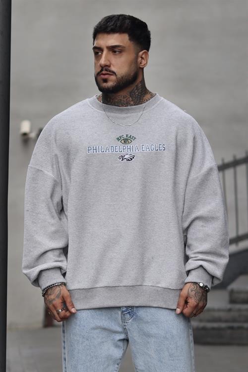 Philadelphia oversize bomber sweatshirt