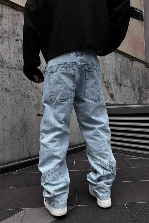 Pieced baggy pantolon