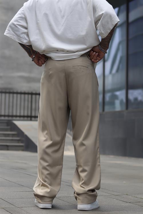 Pileli baggy pantolon
