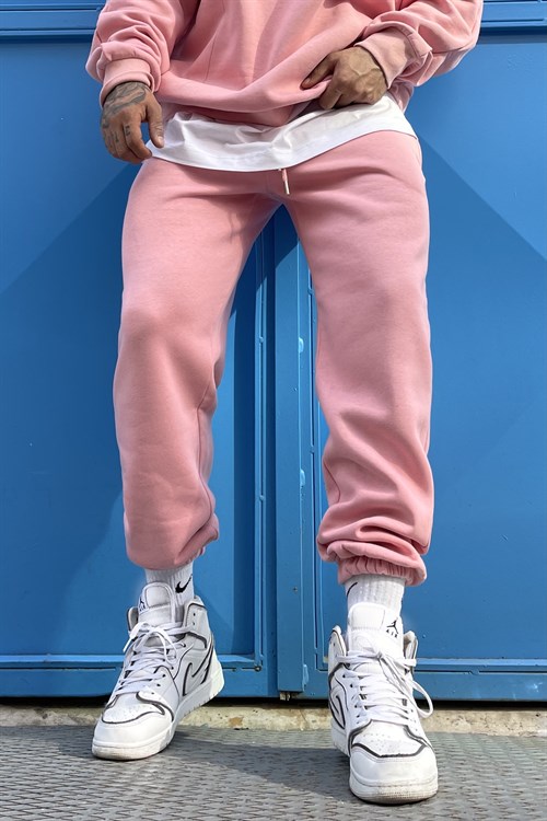 Pink oversize track suit