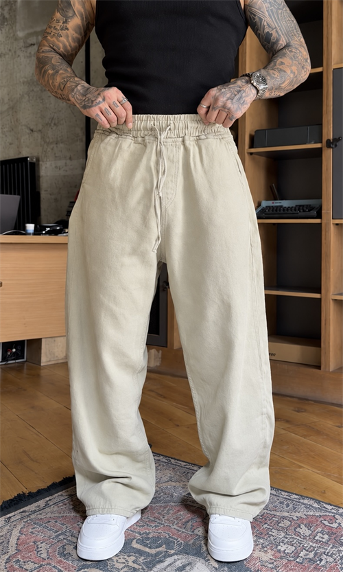 Relaxed Fit Green Pantolon