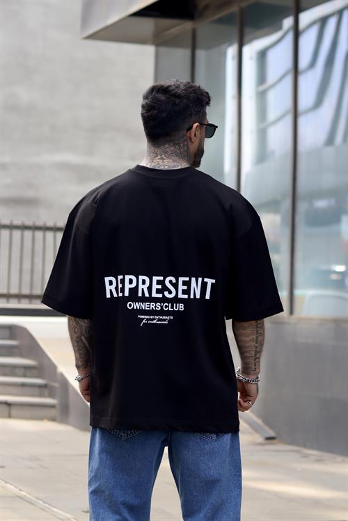 Represent oversize siyah tshirt