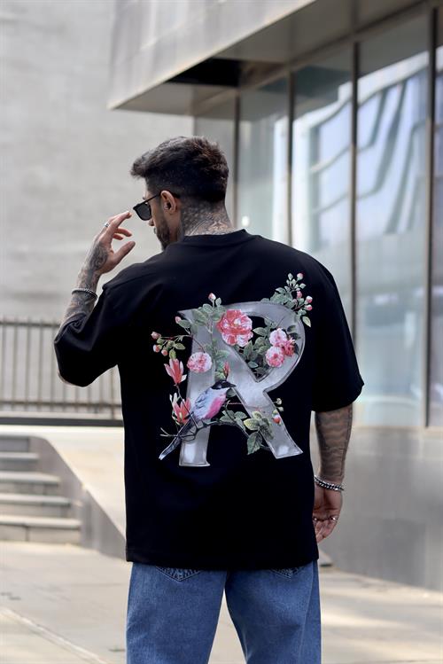 Represent special siyah oversize tshirt