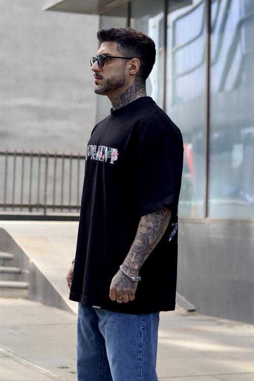Represent special siyah oversize tshirt