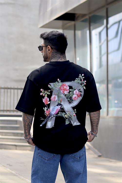 Represent special siyah oversize tshirt