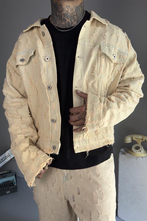 Ripped Oversize Ceket