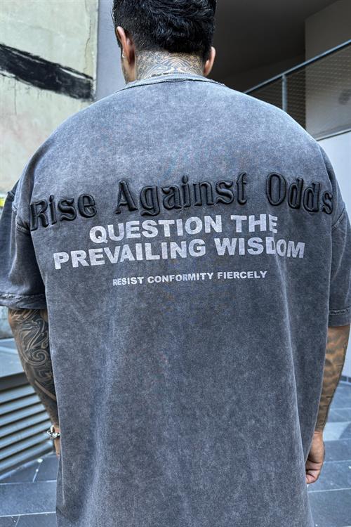 Rise against acid wash oversize tshirt