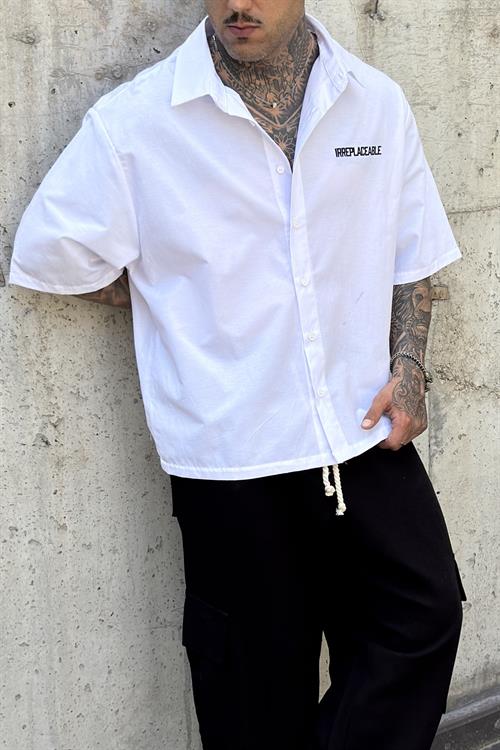 RPL27 Oversize Beyaz Gömlek