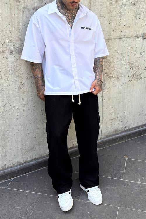 RPL27 Oversize Beyaz Gömlek