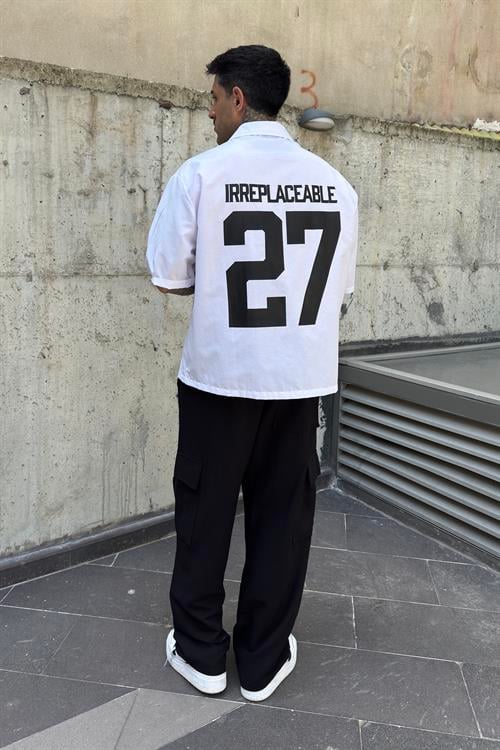 RPL27 Oversize Beyaz Gömlek