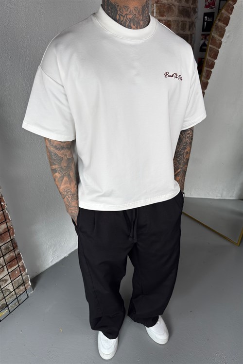 Rules Oversize Beyaz Tshirt