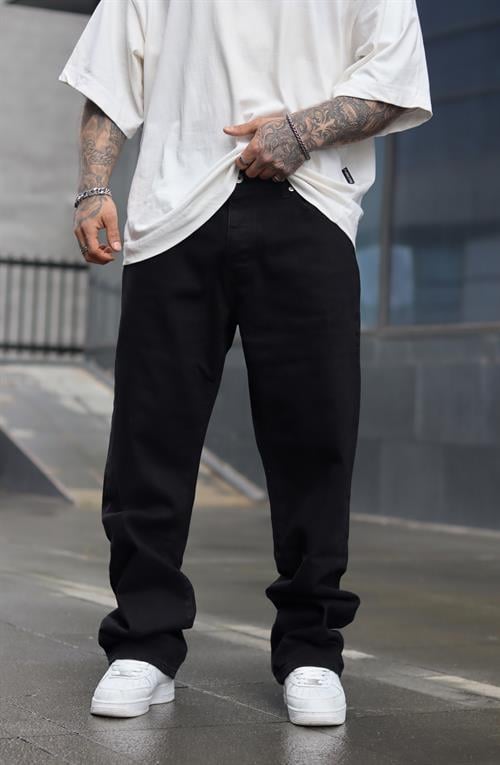 Siyah baggy pantolon