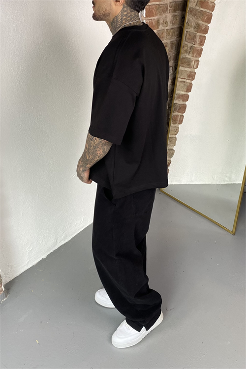 Siyah Oversize Basic Tshirt