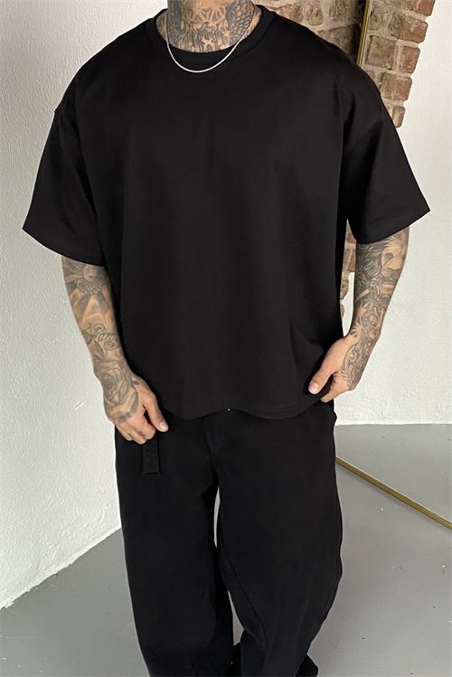 Siyah Oversize Basic Tshirt