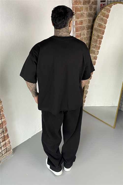 Siyah Oversize Basic Tshirt