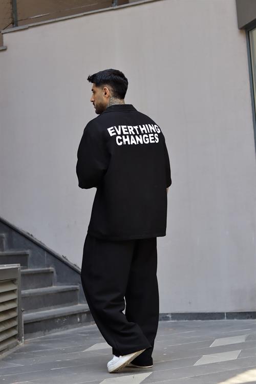 Siyah Oversize Takım
